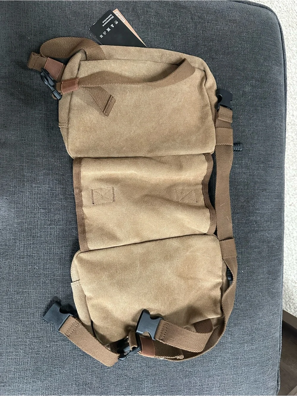 Canvas Dog Saddle Pack - Tan NWT